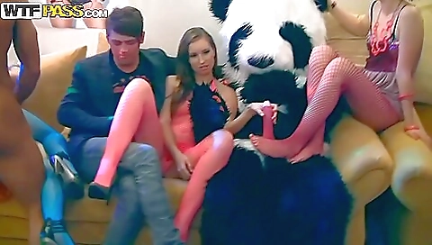 Sexy blonde girlfriend with her boyfrie obviouson